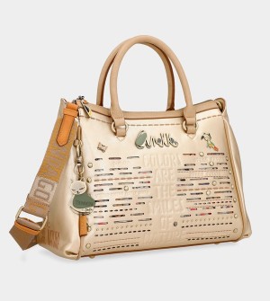 Bolsa de Mano Anekke Nature Pachamama Golden Doctor | 174IMUYEQ