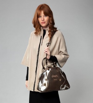 Bolsa de Mano Anekke Nature Shodō Brown 2-handle | 269GXNHUT