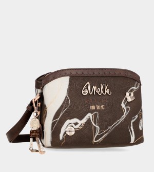 Bolsas Hombro Anekke Nature Shodō Brown 3 Compartments | 489VYUQOL