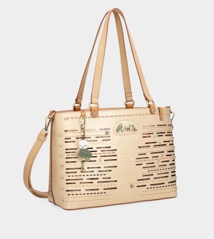 Bolso Tote Anekke Nature Pachamama Large Golden | 471NUPXQW