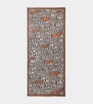 Bufanda Anekke Pashmina Logo Brown | 635HOGRYQ