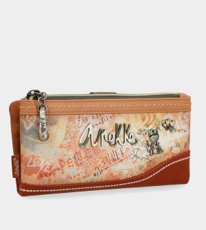 Carteras Anekke Flowers Flexible Large Rfid | 539OJRBSL