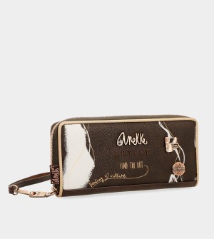 Carteras Anekke Nature Shodō Large Brown Rfid | 395EYBZVC