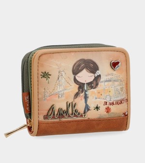 Carteras Anekke Peace & Love Camel Rfid | 201RIPJXG