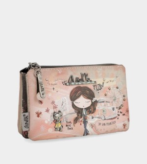 Carteras Anekke Peace & Love Pink 3-compartment Coin | 869NVGPOS