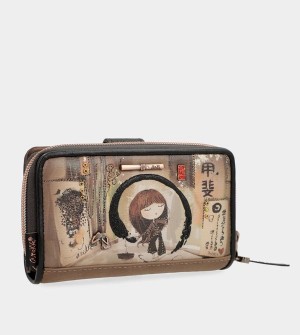 Carteras Anekke Shōen Medium Black Rfid | 054MXDYQG