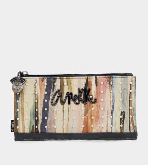 Carteras Anekke Studio Navy Blue Flexible Large Rfid | 842OWLQIP