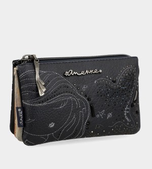 Carteras Anekke Studio Navy Blue Triple Coin | 849LJTSGC