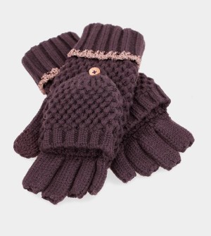 Guantes Anekke Purple Knitted Mittens | 891NVTPSE