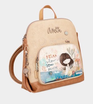 Mochilas Anekke Mediterranean With Front Pocket | 602GZWQVU