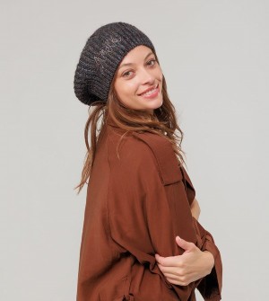 Sombreros Anekke Black Knitted Beret | 742CLROFK