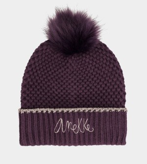 Sombreros Anekke Dark Knitted Beanie | 431SPBFLH