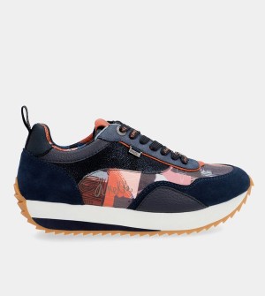 Zapatos Anekke Navy Blue Palette Patterned Sports | 963ODGSMJ