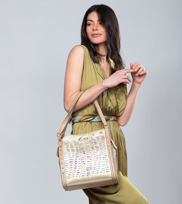 Bolsa De Hombro Anekke Nature Pachamama Golden | 905PNCQEO