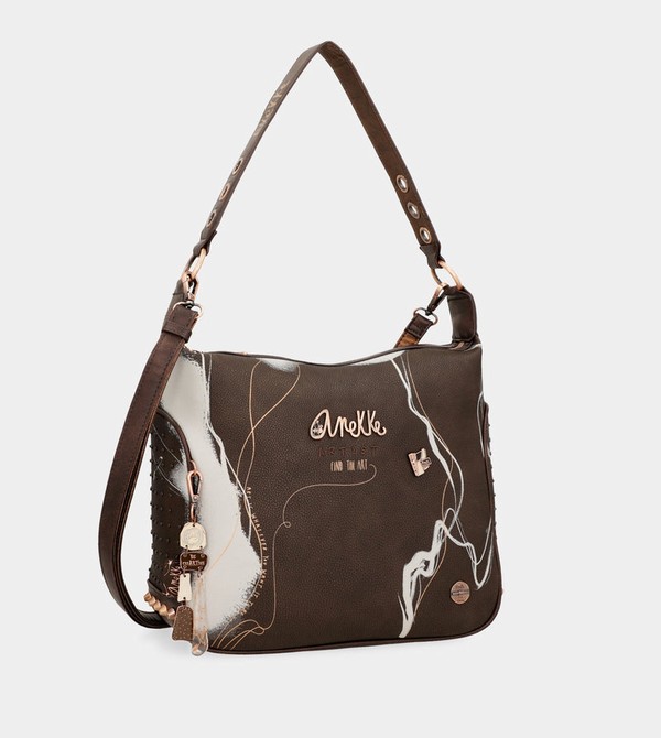 Bolsa De Hombro Anekke Nature Shodō Brown | 746YFUAZW