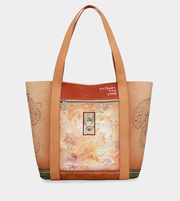 Bolsa De Hombro Anekke Peace & Love Camel Shopping | 168VXSAHN