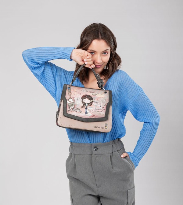 Bolsa De Hombro Anekke Peace & Love Pink Flap | 953TXDSEF