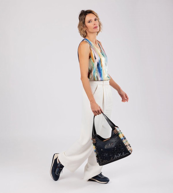 Bolsa De Hombro Anekke Studio Navy Blue | 439LHQUFB
