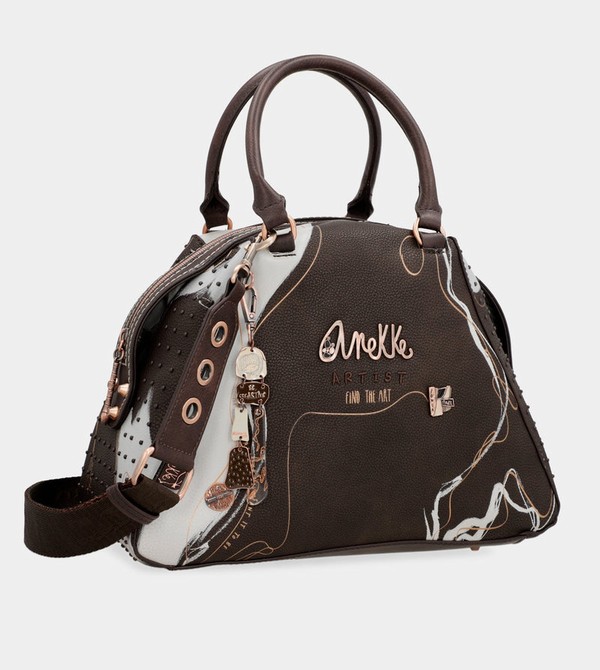 Bolsa de Mano Anekke Nature Shodō Brown 2-handle | 269GXNHUT