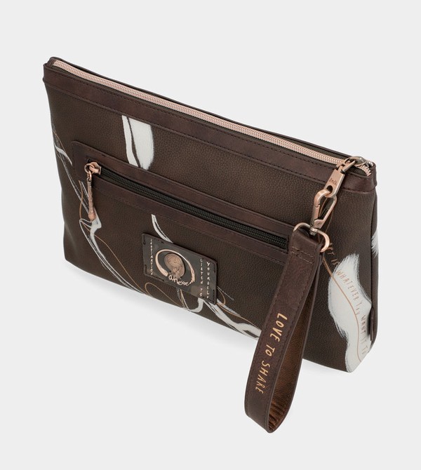 Bolsa de Mano Anekke Nature Shodō Brown Clutch | 036AEUJWB