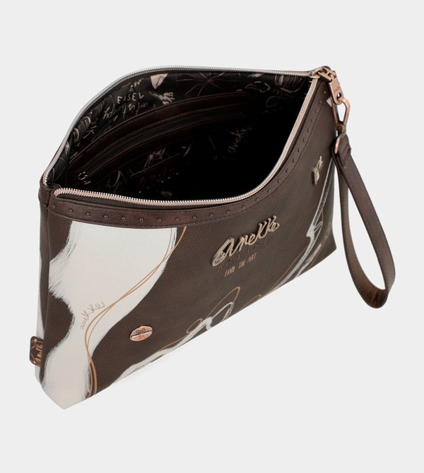 Bolsa de Mano Anekke Nature Shodō Brown Clutch | 036AEUJWB