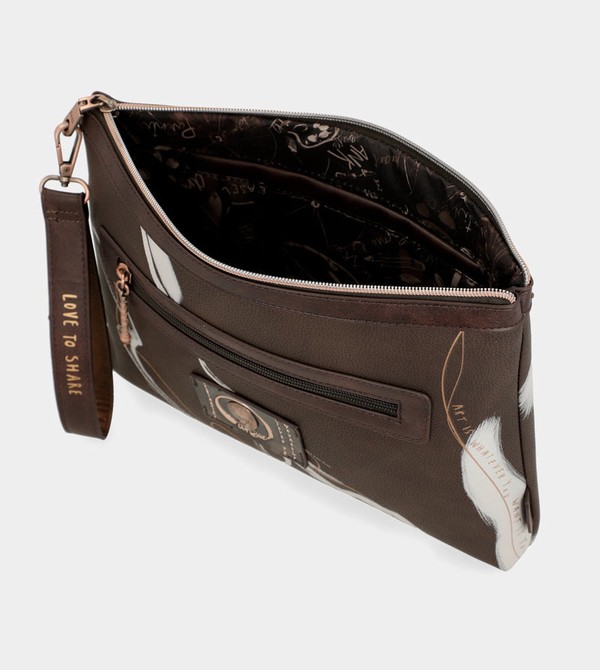 Bolsa de Mano Anekke Nature Shodō Brown Clutch | 036AEUJWB
