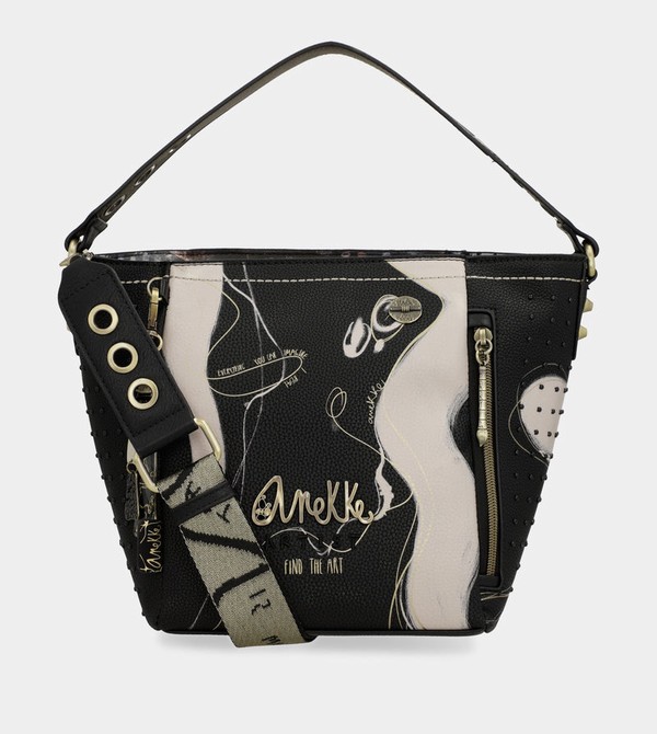 Bolsa de Mano Anekke Nature Shodō Medium Black | 759IFVLJG