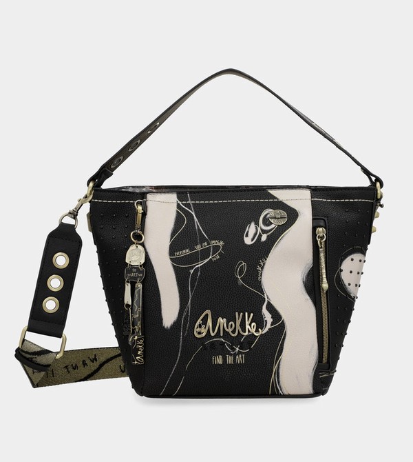 Bolsa de Mano Anekke Nature Shodō Medium Black | 759IFVLJG