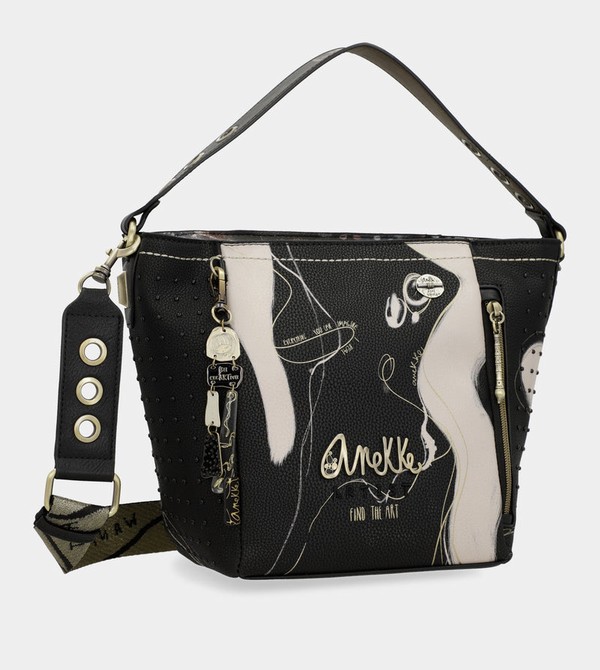 Bolsa de Mano Anekke Nature Shodō Medium Black | 759IFVLJG