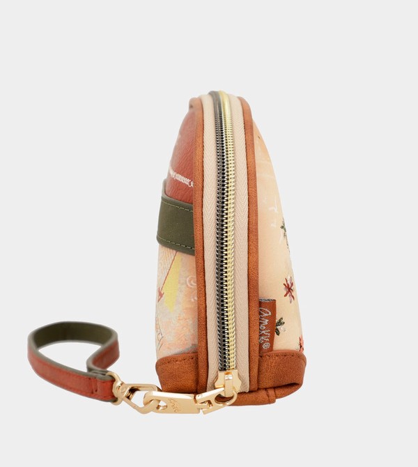 Bolsa de Mano Anekke Peace & Love Camel Rfid Holdall | 381JFUQVX