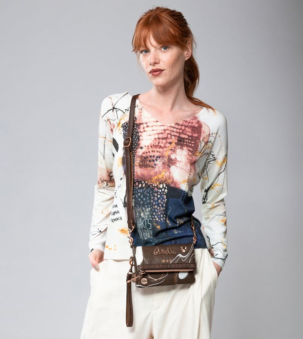 Bolsa de Mano Anekke Small Brown Nature Shodō | 310PXUOLY