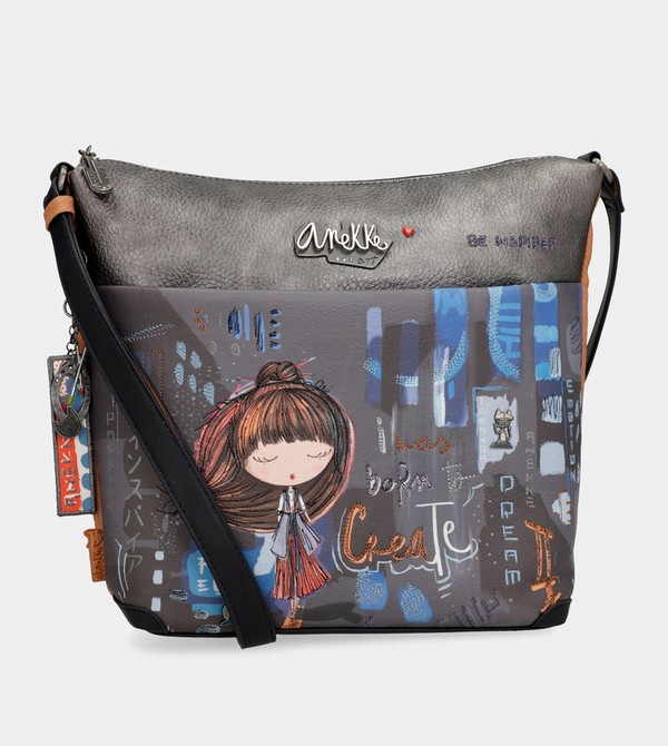 Bolsas Hombro Anekke Contemporary Large Printed Messenger | 274OGMVJL