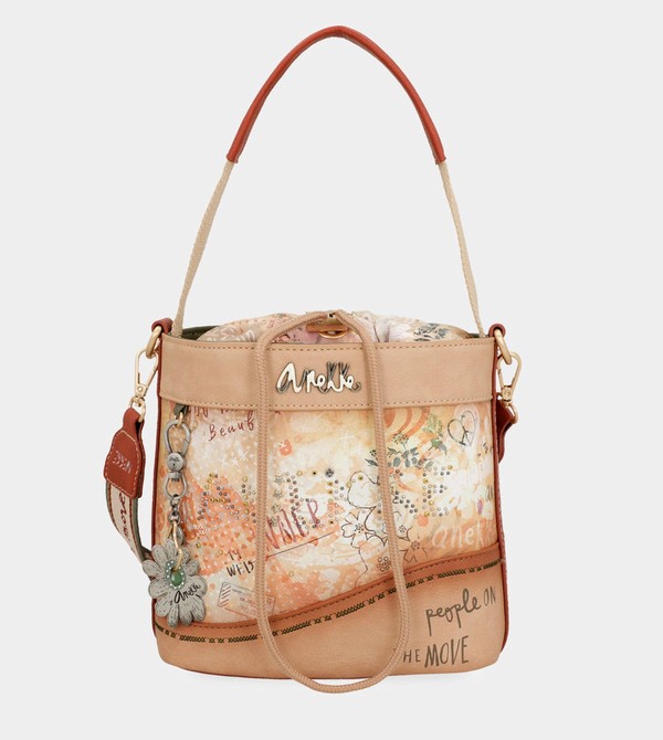 Bolsas Hombro Anekke Flowers With Rope Closure | 536WAXTCI