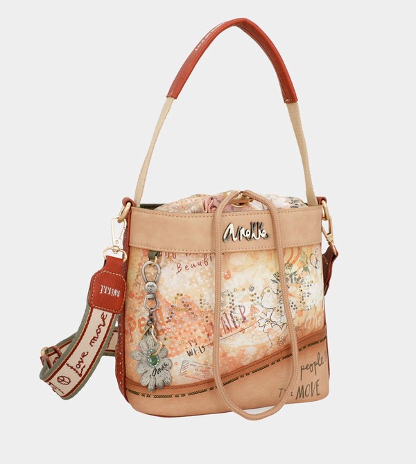 Bolsas Hombro Anekke Flowers With Rope Closure | 536WAXTCI