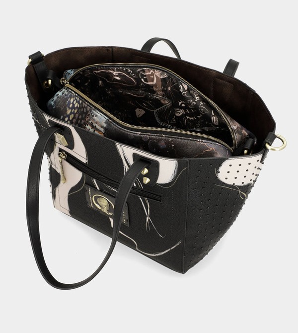 Bolsas Hombro Anekke Large Black Shopper Nature Shodō | 465BPKYQU