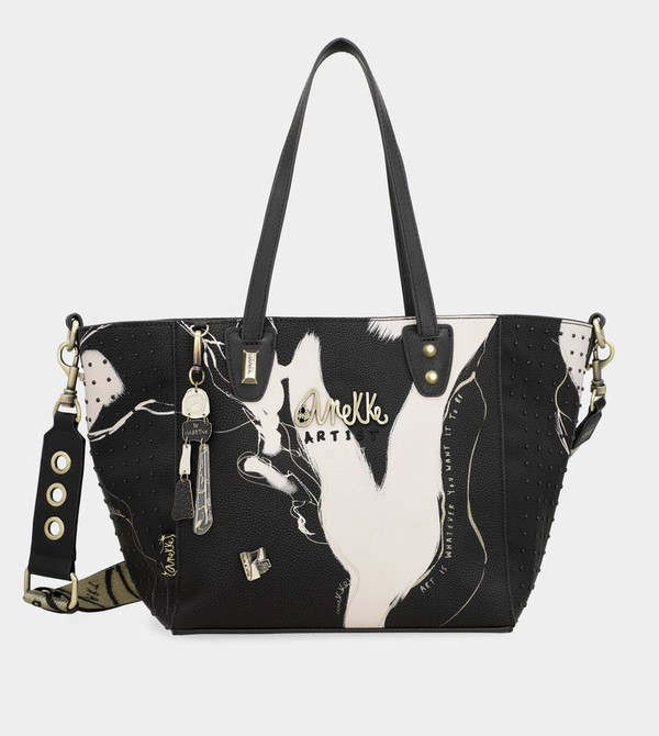 Bolsas Hombro Anekke Large Black Shopper Nature Shodō | 465BPKYQU
