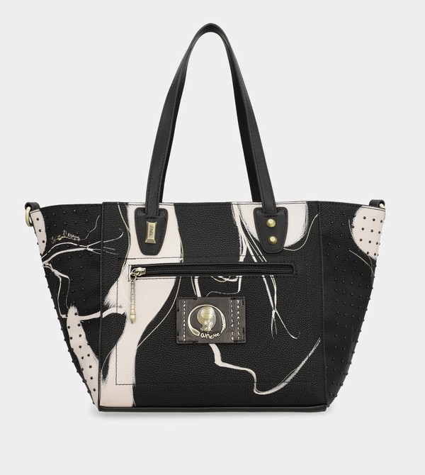 Bolsas Hombro Anekke Large Black Shopper Nature Shodō | 465BPKYQU