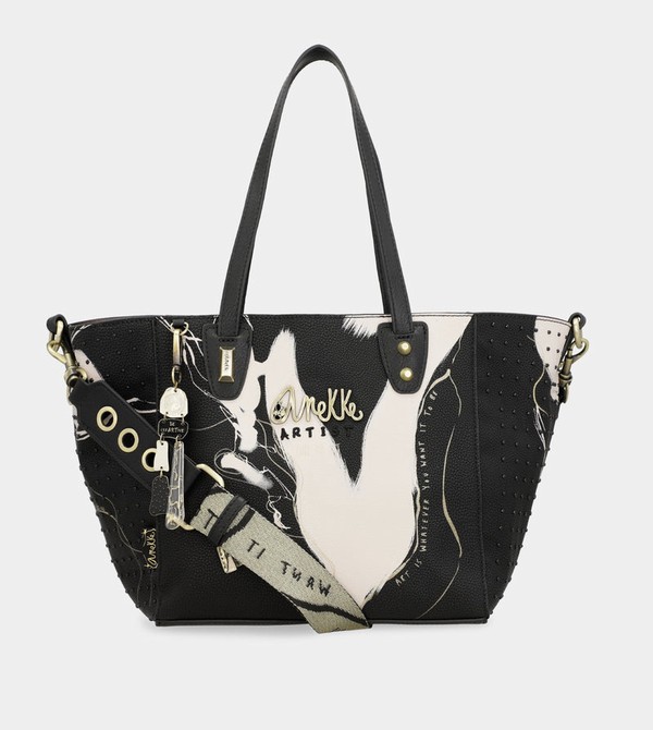 Bolsas Hombro Anekke Large Black Shopper Nature Shodō | 465BPKYQU