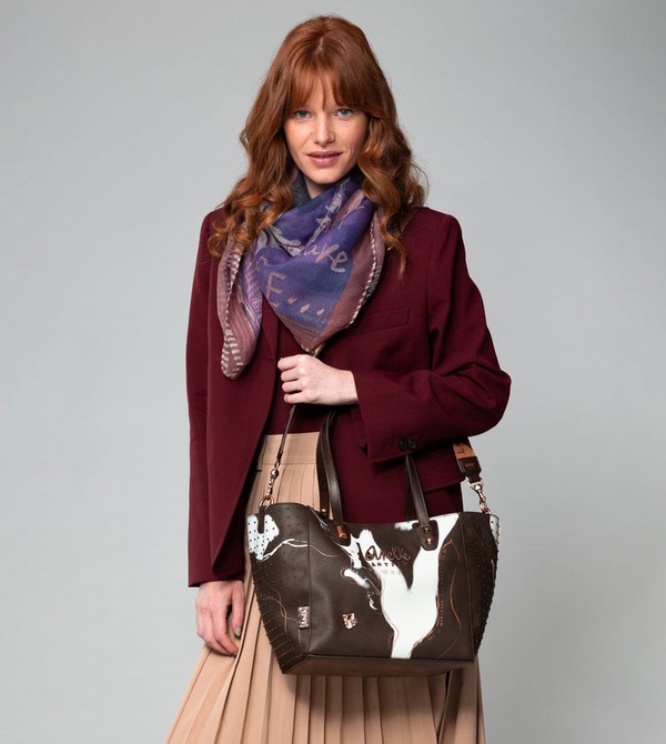 Bolsas Hombro Anekke Large Brown Shopper Nature Shodō | 327HLUPYS