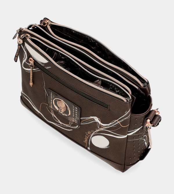Bolsas Hombro Anekke Nature Shodō Brown 3 Compartment Messenger Brown | 192ADSLJI