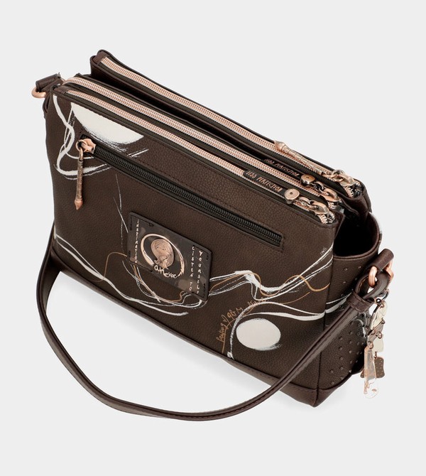Bolsas Hombro Anekke Nature Shodō Brown 3 Compartment Messenger Brown | 192ADSLJI