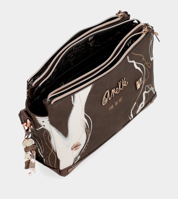 Bolsas Hombro Anekke Nature Shodō Brown 3 Compartment Messenger Brown | 192ADSLJI