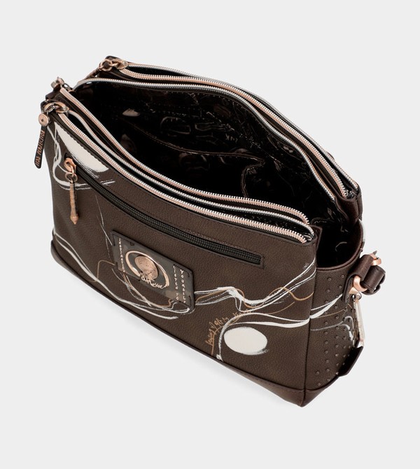 Bolsas Hombro Anekke Nature Shodō Brown 3 Compartment Messenger Brown | 192ADSLJI