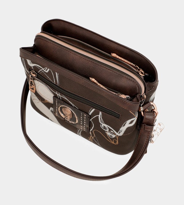 Bolsas Hombro Anekke Nature Shodō Brown 3 Compartments | 489VYUQOL