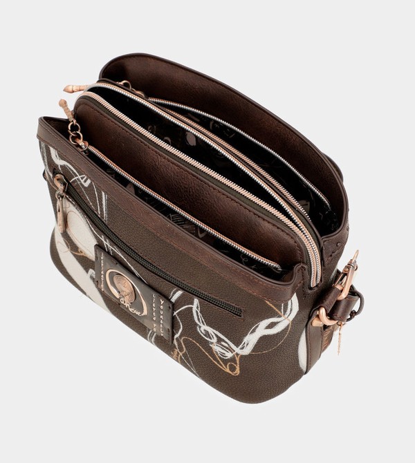 Bolsas Hombro Anekke Nature Shodō Brown 3 Compartments | 489VYUQOL