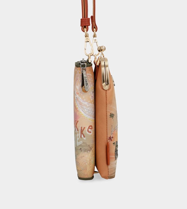 Bolsas Hombro Anekke Peace & Love Camel 3-in-1 Rfid | 589WXBIAJ