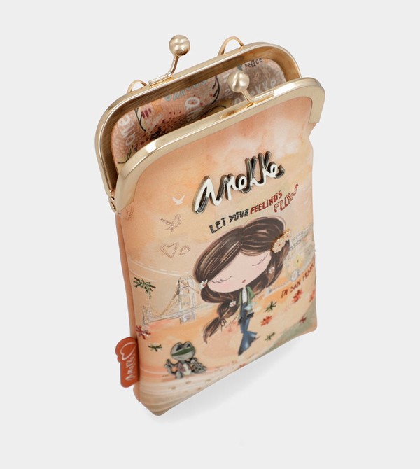 Bolsas Hombro Anekke Peace & Love Camel 3-in-1 Rfid | 589WXBIAJ