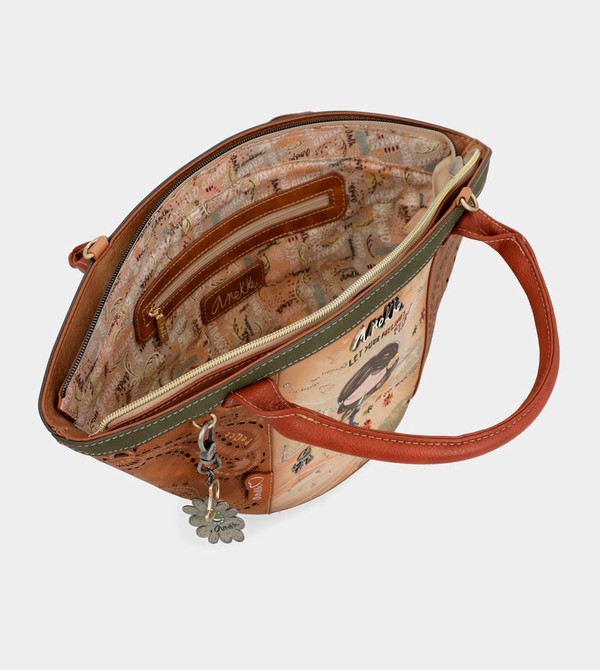Bolsas Hombro Anekke Peace & Love Camel Basket | 381GYKZVF
