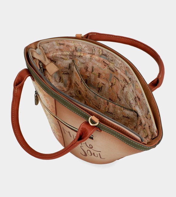 Bolsas Hombro Anekke Peace & Love Camel Basket | 381GYKZVF
