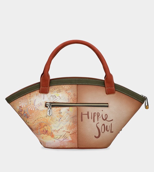 Bolsas Hombro Anekke Peace & Love Camel Basket | 381GYKZVF